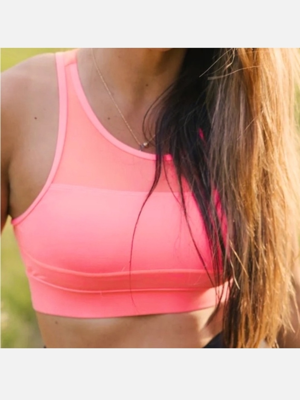 Pink Sports Bra - Racerback Support - Picture 2 of 3